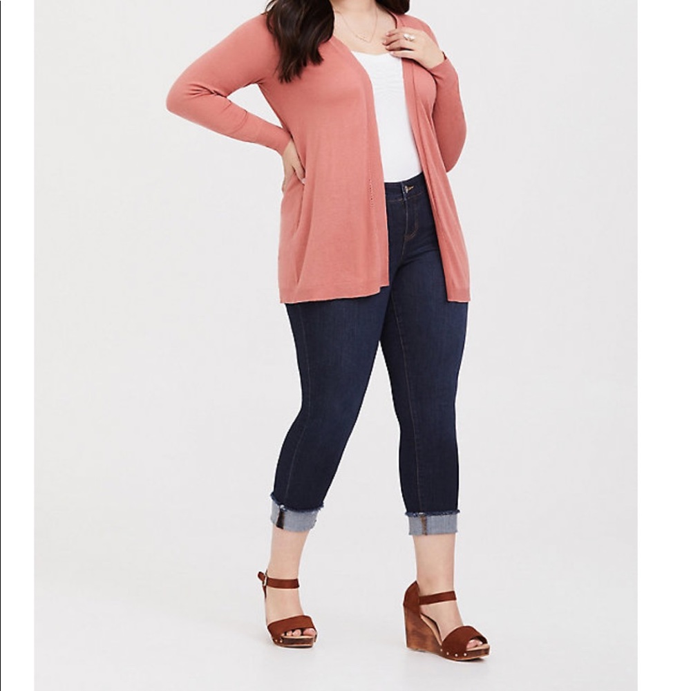 Torrid | Pointelle Open Front Cardigan 4XL